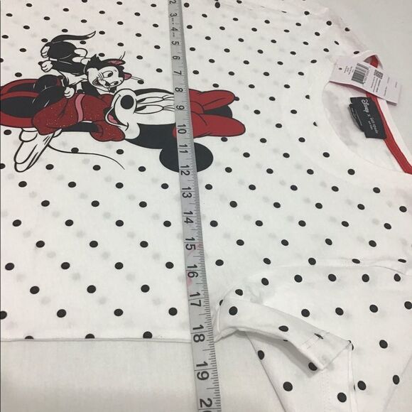 Disney X Kate Spade White Essential Cotton Minnie Mouse T-Shirt New Size Small - Picture 6 of 11